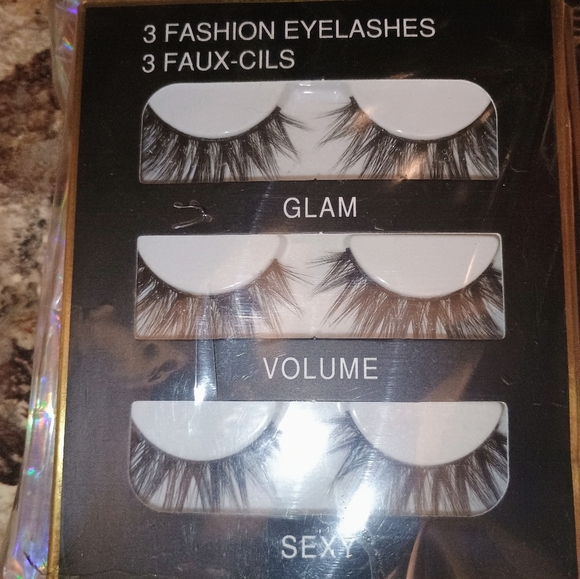 3PCS Fashion Eyelashes Set - Glam, Volume, Sexy Three Sets Of Three.New - Picture 3 of 5